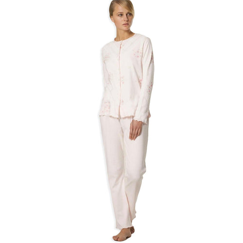 Ragno Pigiama Invernale Aperto in Caldo Cotone da Donna N12092 S56 - Passarelli Biancheria