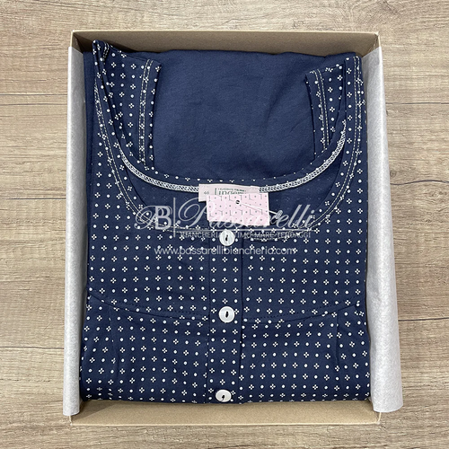 Lingery Pigiama Maniche Corte con Pantalone Lungo da Donna 731 2504S40