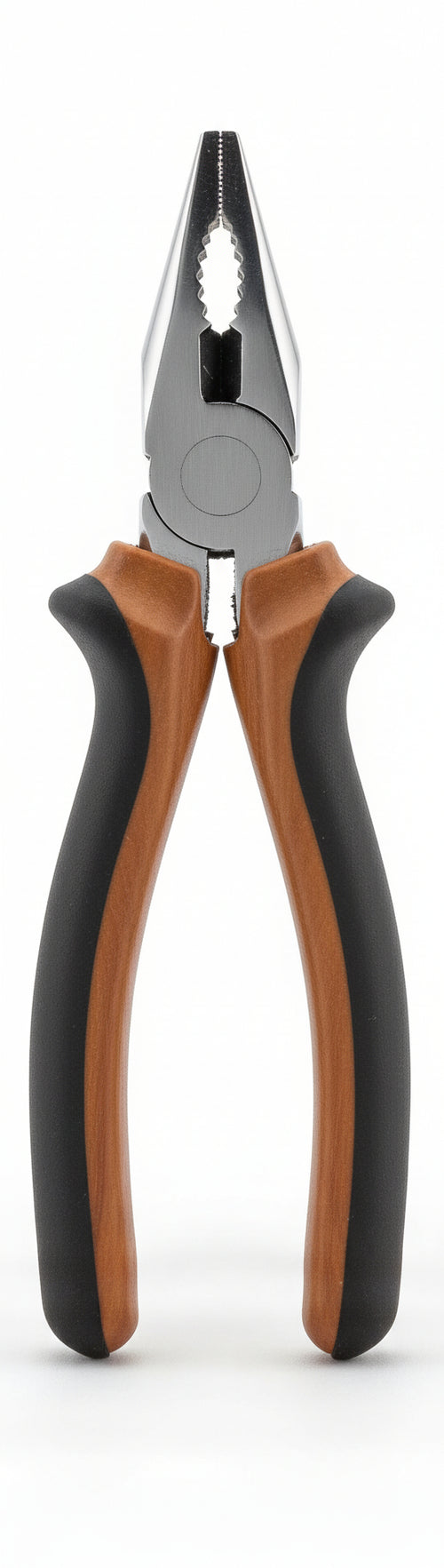 Pinza Universale In Acciaio Al Cromo Vanadio, Finitura Cromata. Manici Isolati Ergonomici Rivestiti In Bimateriale. Adatta Per Lavori Di Manipolazione, Spelatura E Taglio Di Cavi. Rispetta Le Normative Din/Iso 5746.