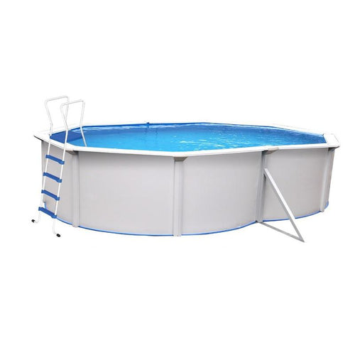 Piscina da esterno fuori terra ovale Steel PLUS 4,90 x 3,60 h 1,20 m