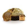Panettone Artigianale con Cioccolato Siciliano e Pistacchio e Vaso di Crema Spalmabile 940gr