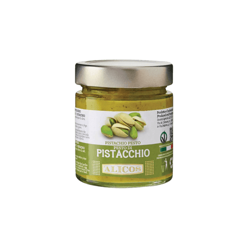 Pesto di Pistacchio di Bronte | Artigianale - Senza Conservanti | Vegano e Senza Glutine | Alicos, Sicilia | 180g