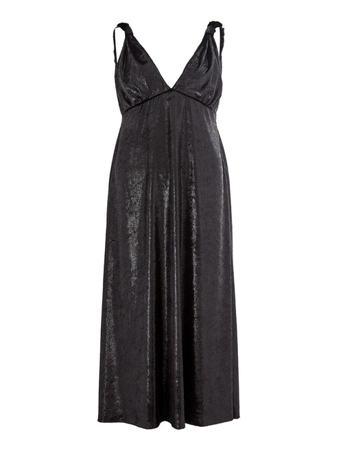 Lardini Abito con Spalline Effetto Lucido in Velvet da donna