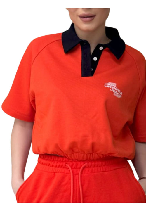 KARL LAGERFELD POLO KLJ SSLV POLO SWEAT da donna