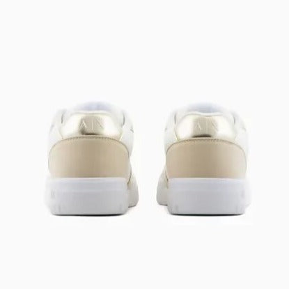 Armani Exchange Sneakers Donna XDX150 XV831 T793 BIANCO/BEIGE/ORO