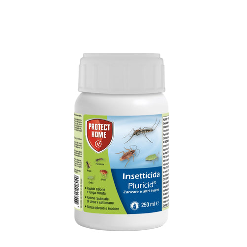 Pluricid ml 250 Insetticida Azione Abbattente Zanzare e Altri Insetti Protect Home SBM