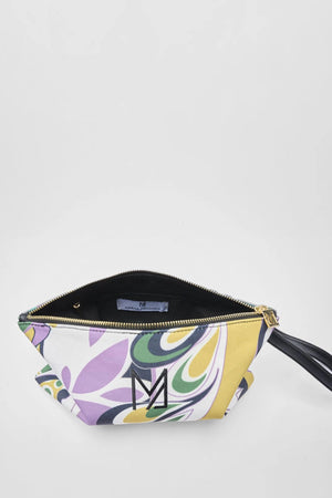 Pochette mare in tessuto fantasia multicolor | MARINA ABAGNALE