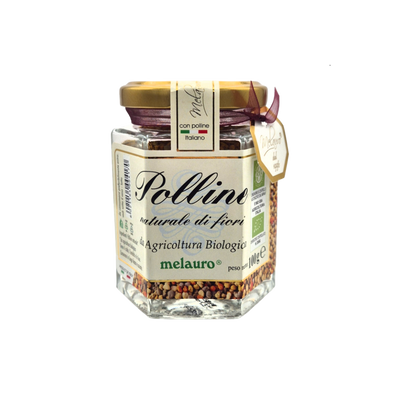Polline puro d'api naturale di fiori in granuli | 100% Naturale Italiano | Melauro, Sicilia | 100g