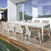 Poltrona Cruise struttura in alluminio verniciato e texilene per giardino e veranda