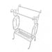 Porta Asciugamani Shabby Chic In Ferro Bianco