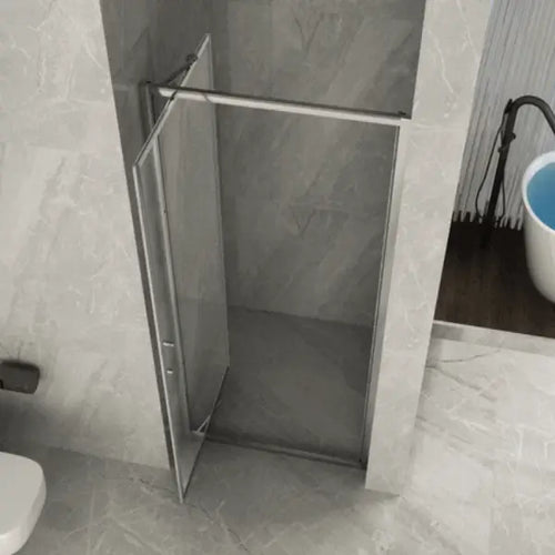 Porta Doccia Trasparente Ad Apertura Rototraslante H190cm Anticalcare