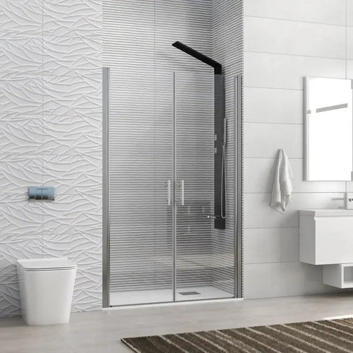 Porta Doccia Saloon H200 6mm Trasparente - Shopbagno.it