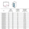 Porta Doccia Saloon H200 6mm Trasparente - Shopbagno.it