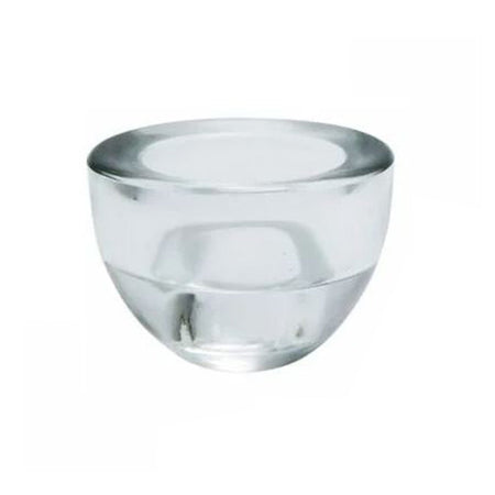 Portacandela tondo in vetro trasparente per candela e tealight elegante