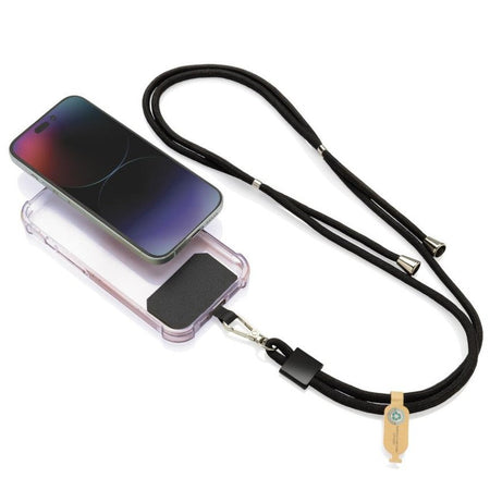 Portachiavi XD Connects Lanyard Portatelefono Black