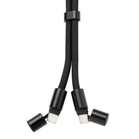 Portachiavi XdC Connects Cavo Lanyard 60W Black