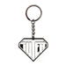 Portachiavi keychain Iuter Logo black