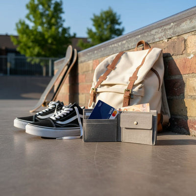 Portafoglio Ghettoblaster Coin Canvas grey