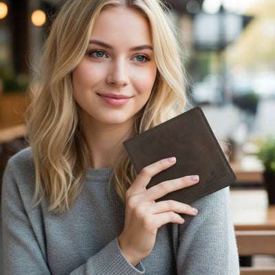 Portafoglio Ghettoblaster Full Grain Leather dark brown