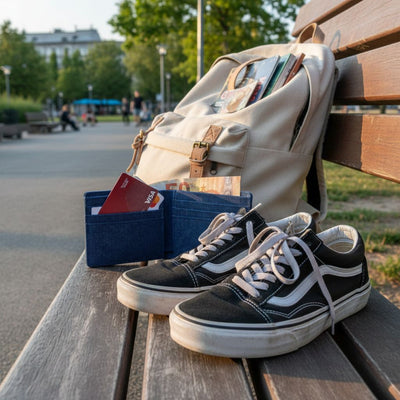 Portafoglio Ghettoblaster RFID Canvas navy