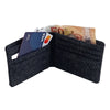 Portafoglio in Canvas con Blocco RFID blk