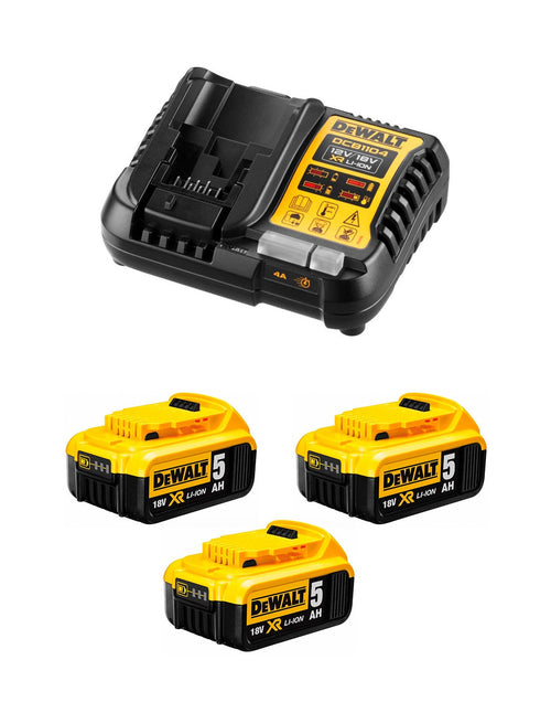 Dewalt dcb1104p3-qw 3x 18v 5ah kit batterie 5035048790052