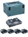 Power Set MAKITA (4 x 5,0 Ah + DC18RD + MAKPAC 3)