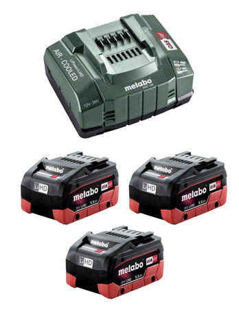 Power Set METABO (3 x 18V 5,5 Ah LiHD + ASC 145)