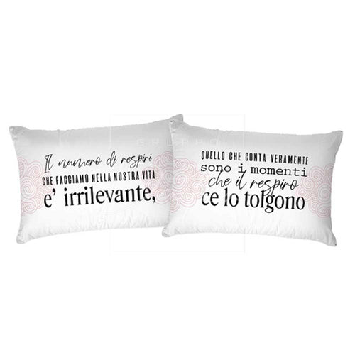 Federe Printed 52x82cm Stampata Messaggi D12 - Passarelli Biancheria