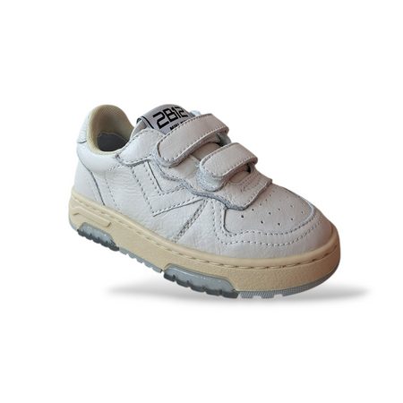 Sneakers bambino 2B12 Baby-Mini Hyper bianche pelle velcro