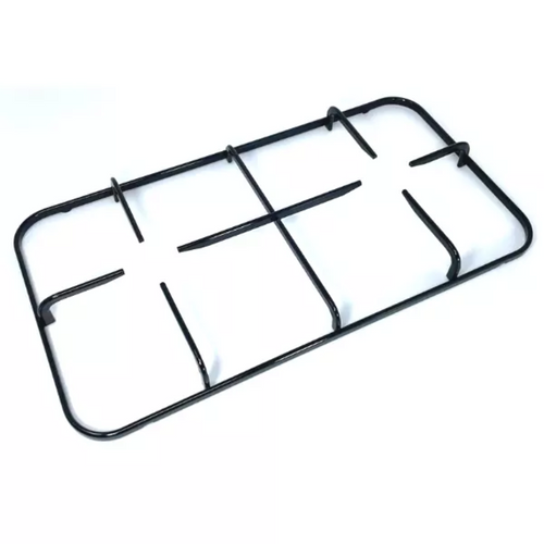 Griglia cucina Nardi 2 fuochi smaltata nera 45,6 x 24,5 cm