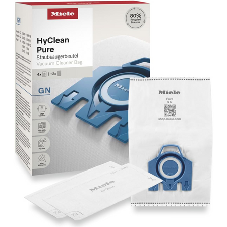 4 Sacchetti aspirapolvere Miele + 2 filtri Hyclean Pure GN 12421130 originali