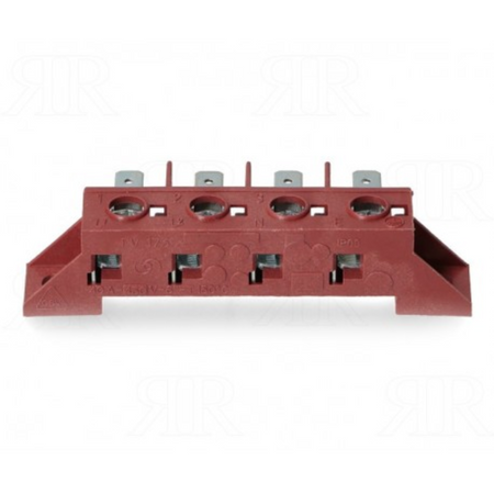 Morsettiera per collegamenti elettrici forno 4 faston per alte temperature