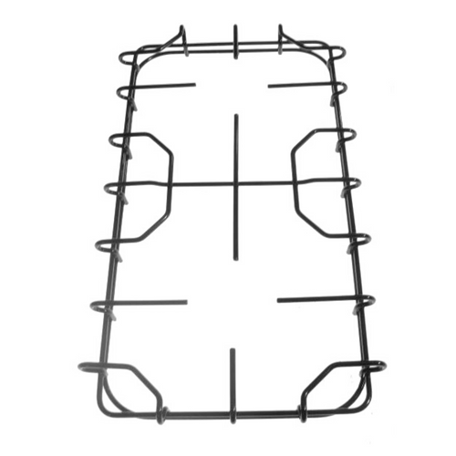 STAR GRIGLIA IN ACCIAIO SMALTATA NERA 2 FUOCHI CUCINA GAS PIANO CM 41,7 X22,5