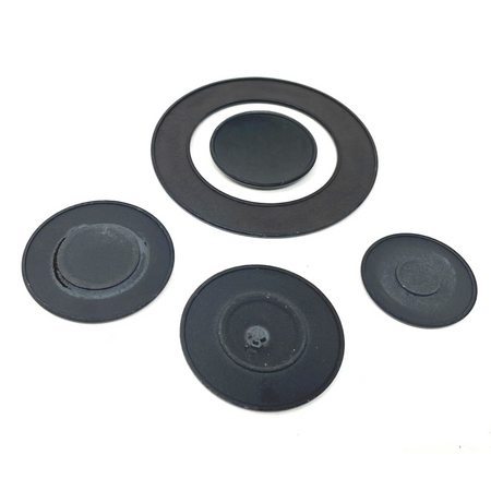 Kit 3 piattelli + tripla corona spartifiamma opachi per piano cottura cucina Franke