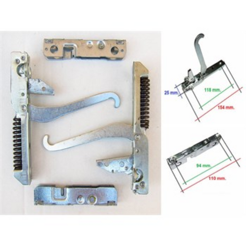 Kit cerniera cerniere forno Zanussi Franke Ilve porta leggera con portarrullini