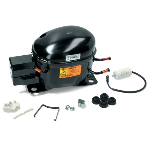 Compressore ermetico per frigorifero ZEL HML125A gas R600A LBP 7,0 cc - 125 WATT