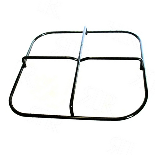 Griglia in piattina nera 1 fuoco cucina Jollynox 24,5 x 23 cm.