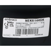 Compressore gas NEK6144GK R404 R507 1/4 hp celle frigorifere impianti frigo