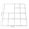 FITTING FOSTER GRIGLIA IN ACCIAIO CROMATO 3 FUOCHI CUCINA GAS 45.9 X 45.9 cm