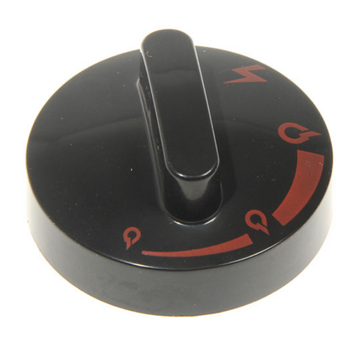 Manopola per stufa a gas nera De'Longhi universale ricambio originale 5512100048