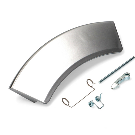Kit maniglia Silver argento Sportello Oblò Lavatrice Aeg Electrolux Codice Ricambio 4055186482 Compatibile
