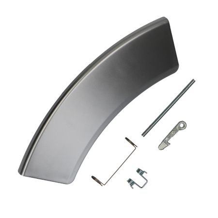 Kit maniglia Silver argento Sportello Oblò Lavatrice Aeg Electrolux Codice Ricambio 4055186482 Compatibile
