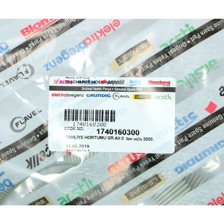 Tubo scarico Arcelik Beko per lavastoviglie 1740160300 ricambio originale
