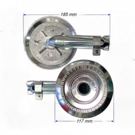 Bruciatore fornello Parker ultrarapido gigante dentato tubo lungo originale