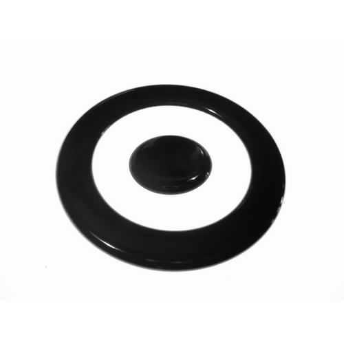 Piattello spartifiamma tripla corona Ilve nero lucido