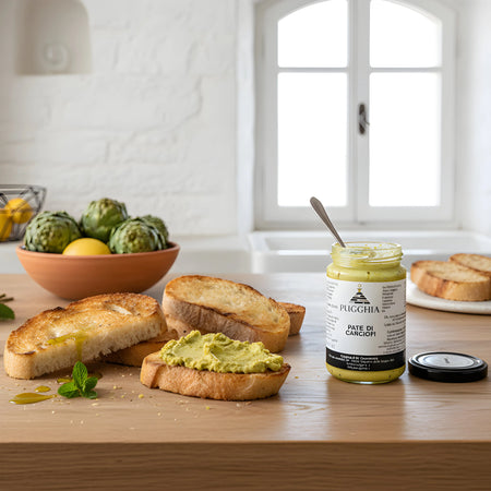 patè di carciofi in cucina
