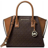 MICHAEL KORS AVRIL BROWN SIGNATURE PVC LEATHER SMALL TOP ZIP SAT 35F1G4VM2B-02 Michael Kors