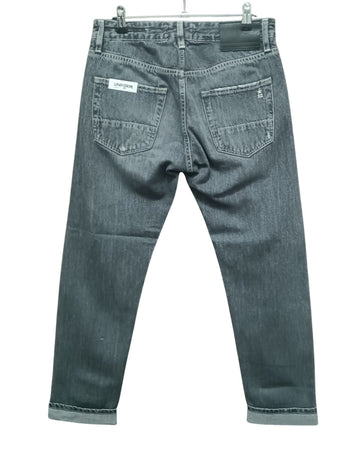 Uniform Jeans uomo Danny Rigid Black Denim 11 oz – Regular Cropped 100% Cotone