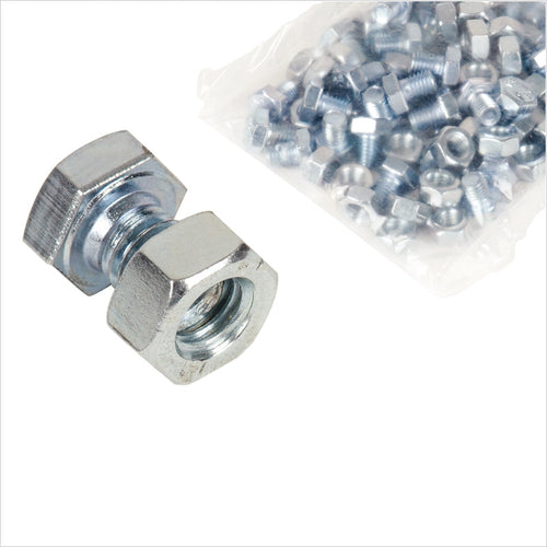 Bulloni e dadi zincati per scaffali in metallo 8 x 16 mm 200 pezzi